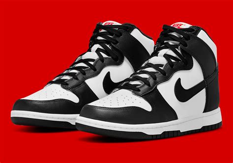 dunks high black and white